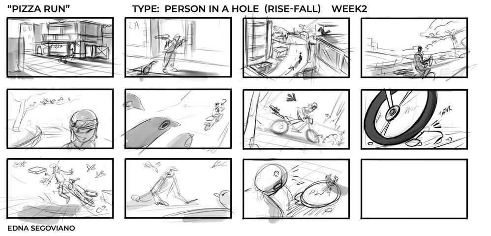 Storyboard- Changes were made after discussing with the group
